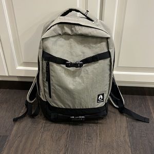 Nixon Del Mar Surf and Turf Backpack Book Bag new khaki black school